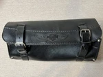 Harley Davidson Black Leather 10" Motorcycle Handlebar Fork Tool Bag Pouch Logo. Fixed Price $28.99.