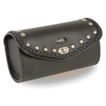 Milwaukee Performance SH49903 Black Pvc Large Braid And Studded Windshield Bag. Fixed Price $29.99.