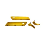 Gold Saddlebag Hinge Latch Covers For Harley 14-23 Touring Flht Fltrxse. Fixed Price $74.95.