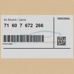 4X Genuine Bmw 71607672266 - Cap Nut. Fixed Price $39.82.