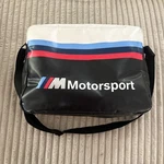 Vintage Genuine Bmw Motorsport Shoulder Bag Blue & White With Stripes. Fixed Price $40.88.