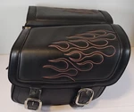 Saddlemen Red Highwayman Tattoo Saddlebags Large -throw-over Mount 13X6X9. Fixed Price $107.99.