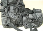 Nos Carroll Leather Piece Set Black Motorcycle Sissy Bar Bag 306. Fixed Price $79.99.