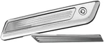 Accutronix Speedball Saddlebag Latch Inserts - Chrome Motorcycle Street Bike. Fixed Price $90.98.
