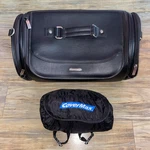 Tourmaster Motorcycle Black Leather Coaster Barrel Bag + Covermax Half Xl. Fixed Price $49.97.
