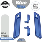 Saddlebag Lid Lever & Latch Cover Set Kit For 14+ Harley Touring Blue Max. Fixed Price $159.00.