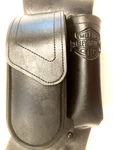 Left 93-16 Harley Touring Oem Leather Saddlebag Water Bottle Tool Pouch 91991-98. Fixed Price $45.00.