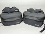 Xelement Motorcycle Throw Over Saddlebags Soft Luggage Set. Fixed Price $74.00.