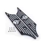 Billet Hard Skull Saddlebag Bags Latch Cover Face For Harley Touring 1993-2013. Fixed Price $34.00.