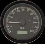 Drag Black Electronic Analog Speedometer For Harley Dyna Sportster. Fixed Price $309.98.