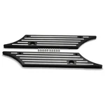 Hogworkz 93-'13 Black Cut Straight Edge Harley Touring Saddlebag Latch Covers. Fixed Price $94.98.