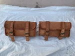 Bag Tool Motorcycle Leather Brown Saddle Pouch Luggage Side Fork Storage Front. Fixed Price $47.76.