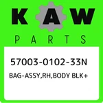 57003-0102-33N Kawasaki Bag-assy,rh,body Blk+ 57003010233N, New Genuine Oem Part. Fixed Price $1095.44.