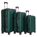 20" 24" 28" Luggage Travel Set Abs Trolley Hard Shell Suitcase W/tsa Lock Green. Fixed Price $75.49.