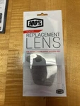100% Youth Replacement Lenses Smoke Anti-fog Silver Mirror 51003-008-02. Fixed Price $10.00.