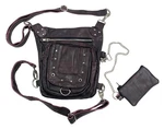 Unik Women's Studded Side Slinger Genuine Leather Crossbody Bag, Purple. Fixed Price $79.19.