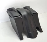 8" Lids 6" Dual Exhaust Saddlebag Rear Overlay Fender Harley Davidson 97-08. Fixed Price $619.00.