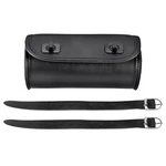 Motorcycle Fork Bag Pu Leather Handlebar Tool Pouch Sissy Roll STORAGE5513. Fixed Price $13.76.
