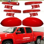 2007-2013 Chevy Silverado Door Handle Covers No Pskh+mirrors WA9260 Victory Red. Fixed Price $106.99.