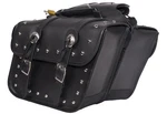Motorcycle Saddlebag Dream Apparels Studded Universal Fit Pvc Leather Style. Fixed Price $101.99.