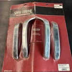 Show Chrome Steel Saddlebag Kick Plate. Fixed Price $87.34.
