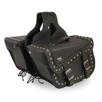 16" W X 10" H Motorcycle Pvc Studded Braided Saddlebags For Suzuki - SSA1. Fixed Price $159.99.