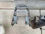 Harley Davidson 1941 Wla Rear Fender And Luggage Rack With Lights. Fixed Price $1800.00.