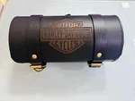 Pure Leather Tool Bag Engraved Fit For Harley Davidson Motorcycle In Black Color. Fixed Price $72.02.