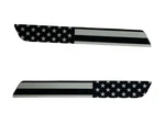 Black & Grey American Flag Saddlebag Latch Inserts. Harley Touring 2013 Older. Fixed Price $19.99.