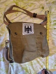 West German Bundeswehr Army Surplus Canvas Shoulder Bag Used ??? G2. Fixed Price $40.00.