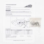 Indian Motorcycle Luggage Rack Kit Part Number 2880233-650. Fixed Price $247.99.