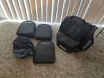 Kuryakyn Black Motorcycle Tombstone Seat And Backrest Bag 4143. Fixed Price $39.99.