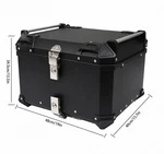 55L Black Motorcycle Top Case Tail Box Waterproof Luggage Scooter Trunk Storage. Fixed Price $69.99.