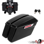 Vivid Black Hard For Harley Touring Softail Dyna Sportster. Fixed Price $153.37.