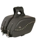 Milwaukee Leather Zip-off Pvc Studded Throw Over Saddle Bag SH646ZB. Fixed Price $149.99.