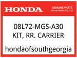 Honda Oem Part 08L72-MGS-A30 Kit, Rr. Carrier. Fixed Price $149.95.