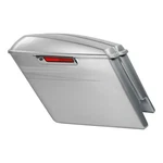 5" Stretched Saddlebags Fit For Harley Touring 2014-2024 Brilliant Silver Pearl. Fixed Price $599.99.