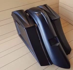 Harley Davidson Stretch Gangsta Saddlebags/fender And 8X8 Lids Touring 09-2013. Fixed Price $1098.00.