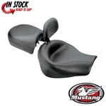 Mustang Wide Touring Seat With Driver Backrest Vintage 0810-0494. Fixed Price $783.01.
