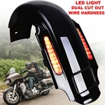 Cvo Stretched Rear Fender W/ Led Lights For Harley Touring Street Road Glide Flh. Fixed Price $267.75.