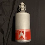 Vintage Markill Camp Fuel Bottle W/ Ceramic Swing Top, 9.5" Tall. West Germany.. Fixed Price $33.00.