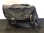 Diamond Plate Buffalo Leather Saddle Bag. Fixed Price $10.00.