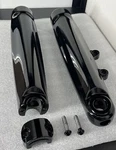 Harley 2008 -11 Rocker Fork Legs Softail Sliders Oem Custom Black (exchange). Fixed Price $245.00.