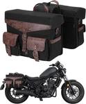 Kemimoto Motorcycle Saddle Bags 36L Vintage Oil Waxed Canvas Detachable Throw. Fixed Price $72.84.