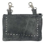 Unik Women's Studded Cowhide Leather Clip-on Hip Bag Distressed Gray. Fixed Price $48.95.
