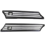 V-twin Manufacturing Black Saddlebag Face Plate Set 49-1282. Fixed Price $82.98.