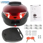 Red Motor Trunk Scooter Tour Tail Box Luggage Top Lock Storage Carrier Case 32L. Fixed Price $46.36.