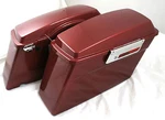 Mutazu Fat Ass Wide Fire Red Hard Saddlebag Fits Harley Touring Road Glide King. Fixed Price $480.00.