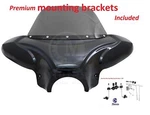 38" Universal Motorcycle Cruiser Batwing Fairing W/ Premium Hardware,windshield. Fixed Price $199.00.