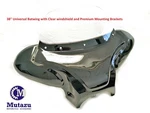 38" Universal Motorcycle Cruiser Batwing Fairing W/ Clear Windshield & Hardware. Fixed Price $199.00.